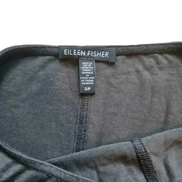 Eileen Fisher Dress Midi Length Viscose Grey Long Sleeves Mature Office Women S - Picture 7 of 12